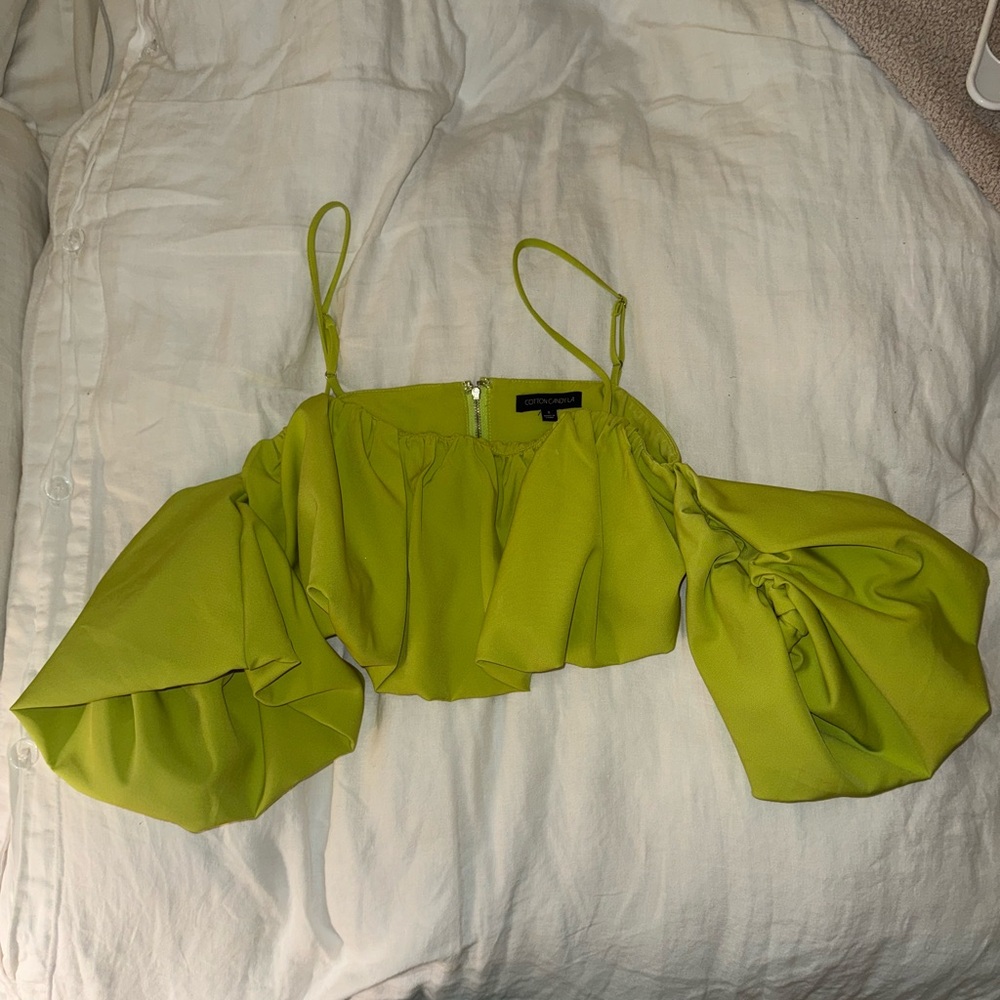 Cotton Candy LA Green Blouse
